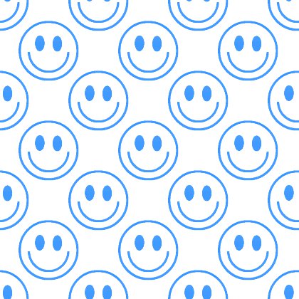 Click to get the codes for this image. Blue Smiley Faces On White Background Seamless, Smiley Faces, Colors  Blue Background, wallpaper or texture for Blogger, Wordpress, or any phone, desktop or blog.