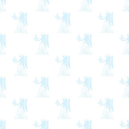 Click to get the codes for this image. Blue Virgo Astrology Watermark On White, Astrology  Zodiac Symbols Background, wallpaper or texture for, Blogger, Wordpress, or any web page, blog, desktop or phone.