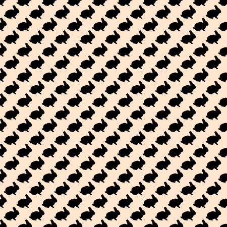 Click to get the codes for this image. Bunny Silhouettes On Peach Background Seamless, Animals, Holidays  Easter, Colors  Orange Background, wallpaper or texture for Blogger, Wordpress, or any phone, desktop or blog.