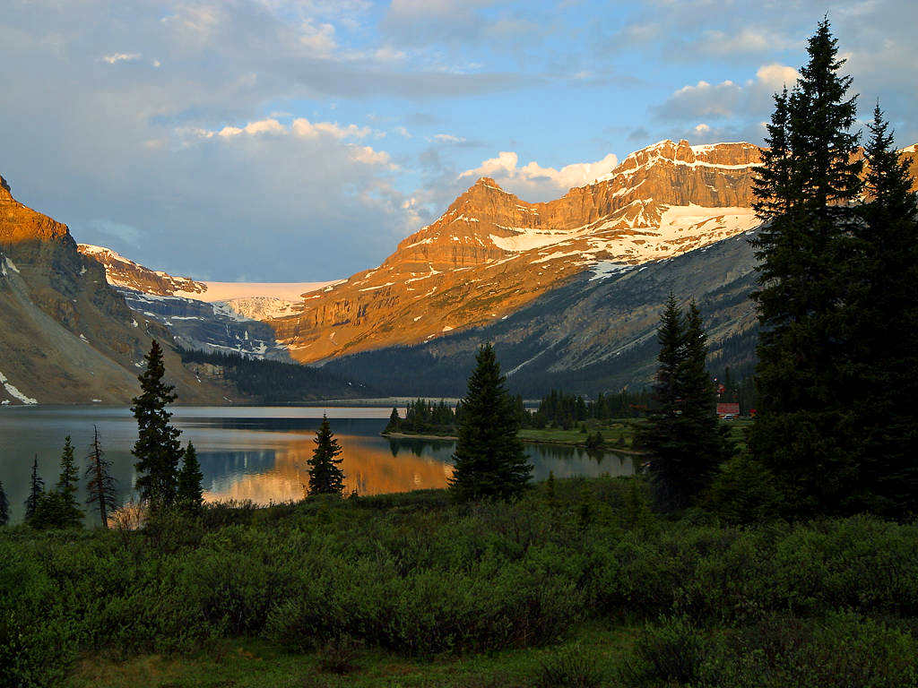 Click to get the codes for this image. Canadian Mountain Lake, Nature Landscapes  Scenery Background, wallpaper or texture for any blog, web page, phone or desktop