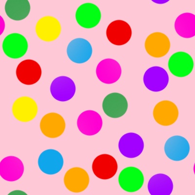 Click to get the codes for this image. Colorful Dots On Light Red, Patterns  Circles and Polkadots Background, wallpaper or texture for Blogger, Wordpress, or any phone, desktop or blog.