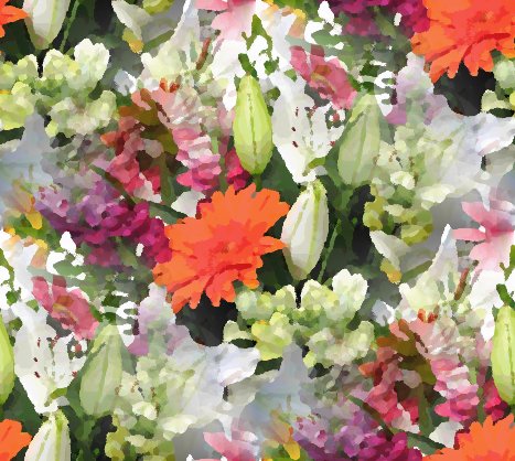 Click to get the codes for this image. Colorful Flowers Seamless Painting, Flowers  Floral Designs Background, wallpaper or texture for any blog, web page, phone or desktop