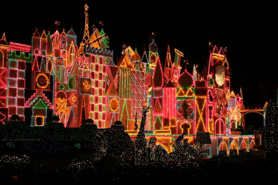 Click to get the codes for this image. Colorful Holiday Lighted Castle, Holidays  Christmas Background, wallpaper or texture for Blogger, Wordpress, or any phone, desktop or blog.
