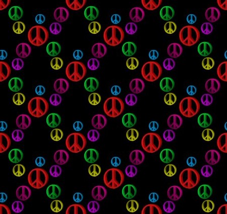 Click to get the codes for this image. Colorful Peace Signs On Black Background, Peace Signs, Signs  Symbols Background, wallpaper or texture for, Blogger, Wordpress, or any web page, blog, desktop or phone.