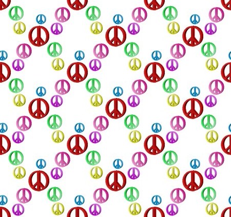 Click to get the codes for this image. Colorful Peace Signs On White Background, Peace Signs, Signs  Symbols Background, wallpaper or texture for, Blogger, Wordpress, or any web page, blog, desktop or phone.