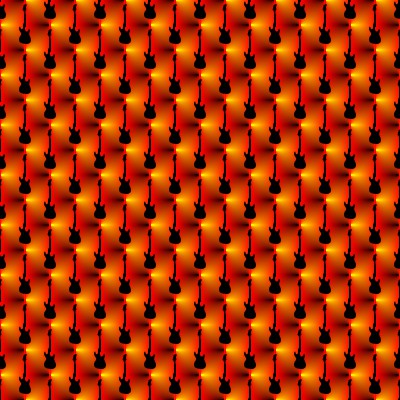 Click to get the codes for this image. Electric Guitars On Orange Background Seamless, Music and Musical Instruments Background, wallpaper or texture for any blog, web page, phone or desktop