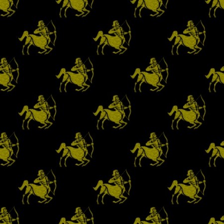 Click to get the codes for this image. Gold Sagittarius Astrology On Black, Astrology  Zodiac Symbols Background, wallpaper or texture for, Blogger, Wordpress, or any web page, blog, desktop or phone.