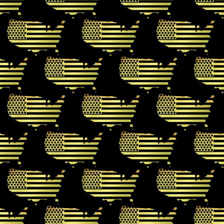 Click to get the codes for this image. Gold Us Map Flag Background Seamless, Colors  Yellow and Gold, Patriotic, Fourth of July Background, wallpaper or texture for, Blogger, Wordpress, or any web page, blog, desktop or phone.