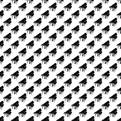 Click to get the codes for this image. Grand Pianos On White Background Seamless, Music and Musical Instruments, Colors  Black and White Background, wallpaper or texture for Blogger, Wordpress, or any phone, desktop or blog.