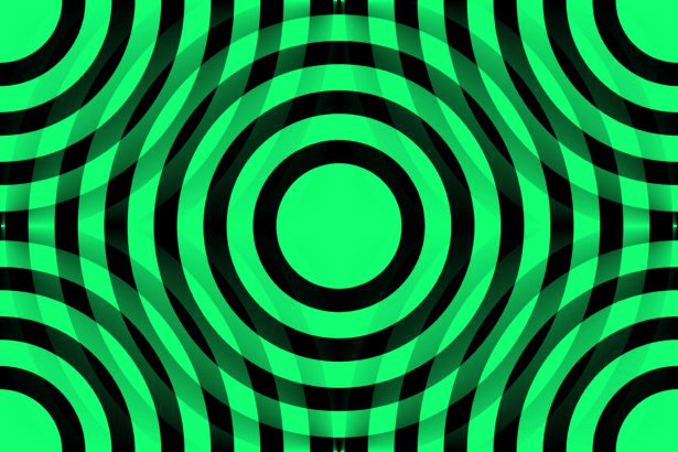 Click to get the codes for this image. Green And Black Interlocking Concentric Circles, Patterns  Circles and Polkadots, Colors  Green Background, wallpaper or texture for Blogger, Wordpress, or any phone, desktop or blog.