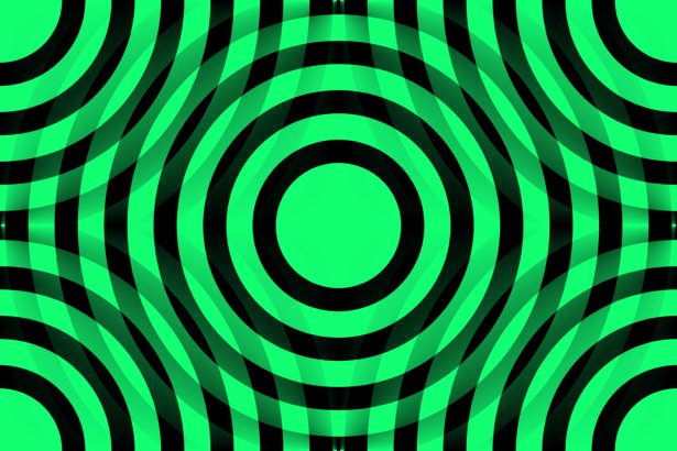 Click to get the codes for this image. Green And Black Interlocking Concentric Circles, Patterns  Circles and Polkadots, Colors  Green Background, wallpaper or texture for Blogger, Wordpress, or any phone, desktop or blog.