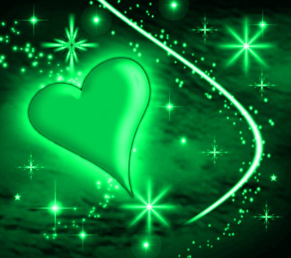 Click to get the codes for this image. Green Heart With Plasma Stars Background 1800x1600, Hearts, Colors  Green Background, wallpaper or texture for, Blogger, Wordpress, or any web page, blog, desktop or phone.