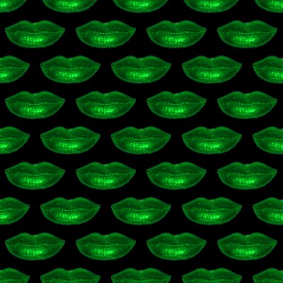 Click to get the codes for this image. Green Lips On Black Background Seamless, Colors  Green, Lips and Kisses Background, wallpaper or texture for, Blogger, Wordpress, or any web page, blog, desktop or phone.