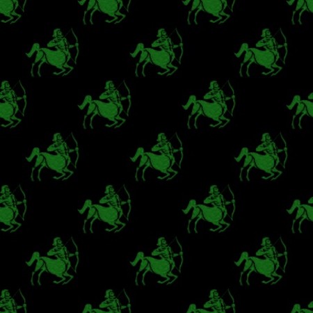 Click to get the codes for this image. Green Sagittarius Astrology On Black, Astrology  Zodiac Symbols Background, wallpaper or texture for, Blogger, Wordpress, or any web page, blog, desktop or phone.