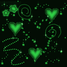 Click to get the codes for this image. Green Satin Love Bats, Sparkles and Glitter, Hearts, Colors  Green Background, wallpaper or texture for, Blogger, Wordpress, or any web page, blog, desktop or phone.
