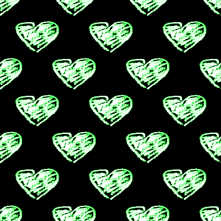 Click to get the codes for this image. Green Scribble Hearts On Black, Hearts, Colors  Green Background, wallpaper or texture for, Blogger, Wordpress, or any web page, blog, desktop or phone.