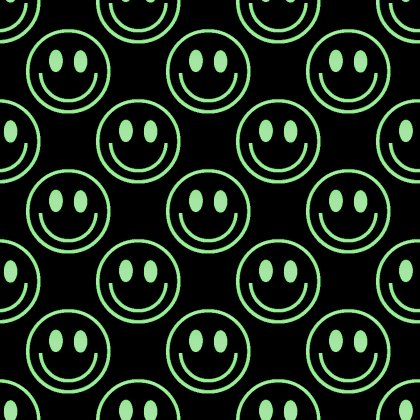 Click to get the codes for this image. Green Smiley Faces On Black Background Seamless, Smiley Faces, Colors  Green Background, wallpaper or texture for Blogger, Wordpress, or any phone, desktop or blog.
