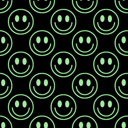 Click to get the codes for this image. Green Smiley Faces On Black Background Seamless, Smiley Faces, Colors  Green Background, wallpaper or texture for Blogger, Wordpress, or any phone, desktop or blog.