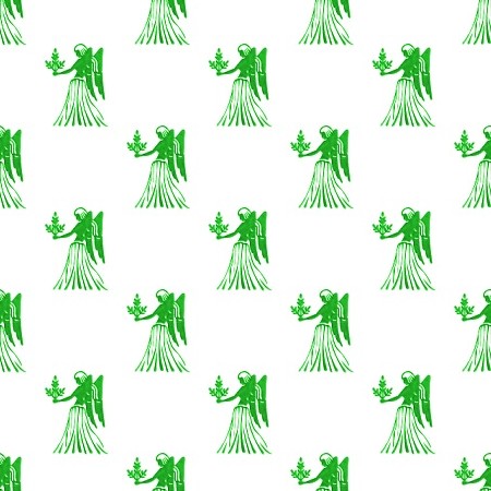 Click to get the codes for this image. Green Virgo Astrology On White, Astrology  Zodiac Symbols Background, wallpaper or texture for, Blogger, Wordpress, or any web page, blog, desktop or phone.