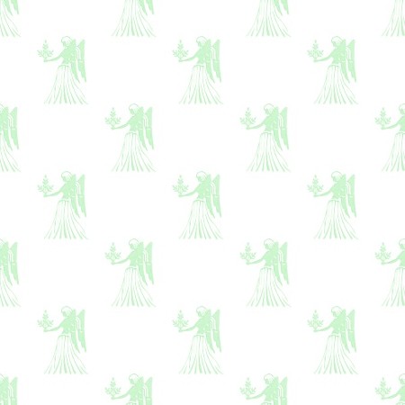 Click to get the codes for this image. Green Virgo Astrology Watermark On White, Astrology  Zodiac Symbols Background, wallpaper or texture for, Blogger, Wordpress, or any web page, blog, desktop or phone.