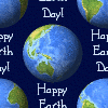 Click to get the codes for this image. Happy Earth Day Spinning Globes, Earth Day Background, wallpaper or texture for Blogger, Wordpress, or any phone, desktop or blog.
