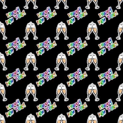 Click to get the codes for this image. Happy New Year With Champaign Glasses Background Seamless, Holidays  New Years Background, wallpaper or texture for Blogger, Wordpress, or any phone, desktop or blog.