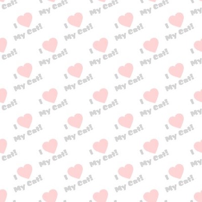 Click to get the codes for this image. I Heart My Cat Small Seamless Wallpaper Watermark, Animals  Cats Background, wallpaper or texture for any blog, web page, phone or desktop