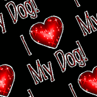 Click to get the codes for this image. I Heart My Dog Seamless Glitter Wallpaper, Animals  Dogs Background, wallpaper or texture for any blog, web page, phone or desktop