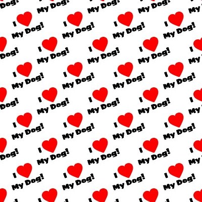 Click to get the codes for this image. I Heart My Dog Small Seamless Wallpaper On White, Animals  Dogs Background, wallpaper or texture for any blog, web page, phone or desktop