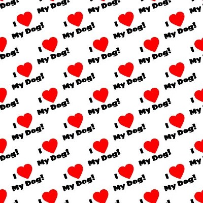 Click to get the codes for this image. I Heart My Dog Small Seamless Wallpaper On White, Animals  Dogs Background, wallpaper or texture for any blog, web page, phone or desktop
