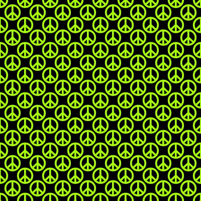 Click to get the codes for this image. Lime Green Peace Signs On Black Background Seamless, Peace Signs, Colors  Green Background, wallpaper or texture for Blogger, Wordpress, or any phone, desktop or blog.