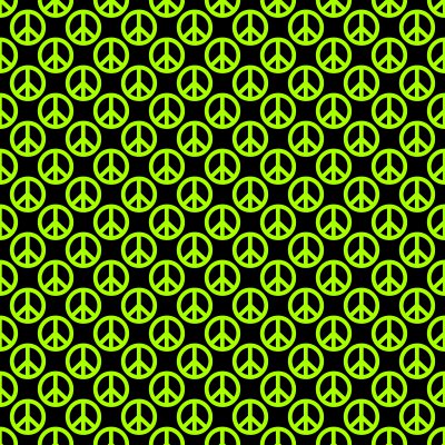 Click to get the codes for this image. Lime Green Peace Signs On Black Background Seamless, Peace Signs, Colors  Green Background, wallpaper or texture for Blogger, Wordpress, or any phone, desktop or blog.