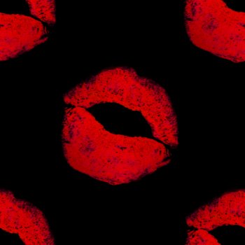 Click to get the codes for this image. Lips On Black, Lips and Kisses, Colors  Red Background, wallpaper or texture for, Blogger, Wordpress, or any web page, blog, desktop or phone.