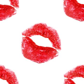 Click to get the codes for this image. Lips On White, Lips and Kisses, Colors  Red Background, wallpaper or texture for, Blogger, Wordpress, or any web page, blog, desktop or phone.