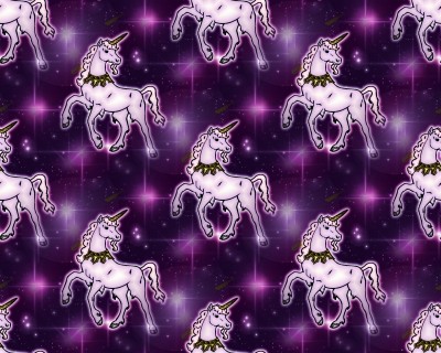 Click to get the codes for this image. Little Unicorns On Starry Background, Animals  Horses  Hooved, Fantasy Background, wallpaper or texture for, Blogger, Wordpress, or any web page, blog, desktop or phone.