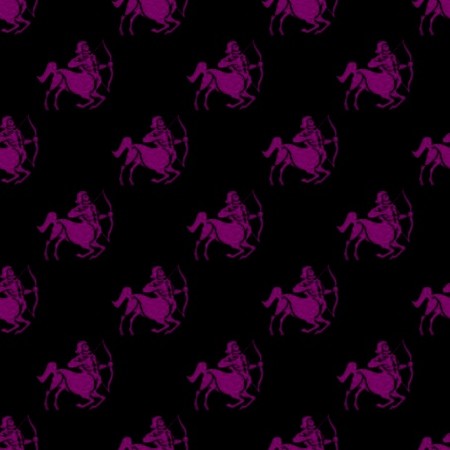 Click to get the codes for this image. Magenta Sagittarius Astrology On Black, Astrology  Zodiac Symbols Background, wallpaper or texture for, Blogger, Wordpress, or any web page, blog, desktop or phone.