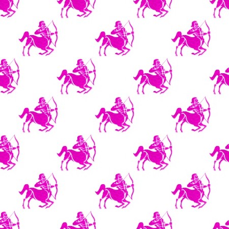 Click to get the codes for this image. Magenta Sagittarius Astrology On White, Astrology  Zodiac Symbols Background, wallpaper or texture for, Blogger, Wordpress, or any web page, blog, desktop or phone.