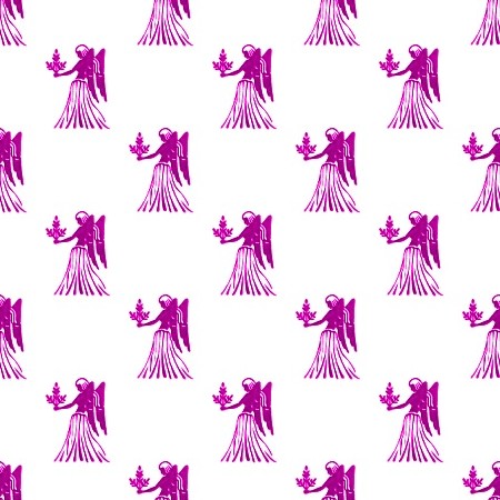 Click to get the codes for this image. Magenta Virgo Astrology On White, Astrology  Zodiac Symbols Background, wallpaper or texture for, Blogger, Wordpress, or any web page, blog, desktop or phone.