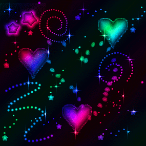 Click to get the codes for this image. Multi Color Satin Love Bats, Sparkles and Glitter, Hearts, Colors  Rainbow Background, wallpaper or texture for, Blogger, Wordpress, or any web page, blog, desktop or phone.