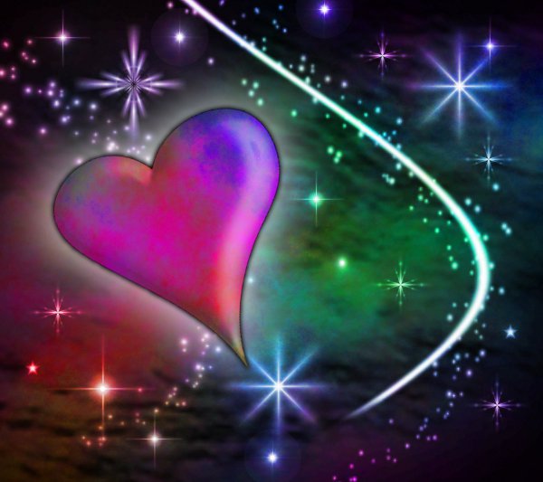 Click to get the codes for this image. Multi Colored Heart With Plasma Stars Background 1800x1600, Hearts, Colors  Rainbow Background, wallpaper or texture for, Blogger, Wordpress, or any web page, blog, desktop or phone.