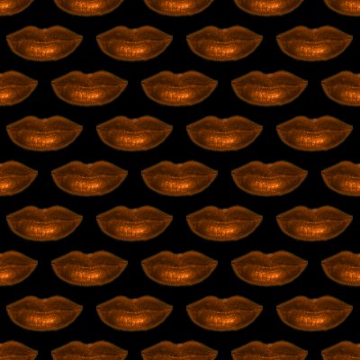Click to get the codes for this image. Orange Lips On Black Background Seamless, Colors  Orange, Lips and Kisses Background, wallpaper or texture for, Blogger, Wordpress, or any web page, blog, desktop or phone.