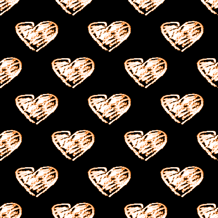 Click to get the codes for this image. Orange Scribble Hearts On Black, Hearts, Colors  Orange Background, wallpaper or texture for, Blogger, Wordpress, or any web page, blog, desktop or phone.