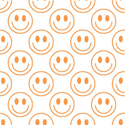 Click to get the codes for this image. Orange Smiley Faces On White Background Seamless, Smiley Faces, Colors  Orange Background, wallpaper or texture for Blogger, Wordpress, or any phone, desktop or blog.
