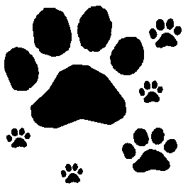 Click to get the codes for this image. Black Pawprints on White Background, Animals  Cats, Animals  Dogs, Colors  Black and White Background, wallpaper or texture for Blogger, Wordpress, or any phone, desktop or blog.