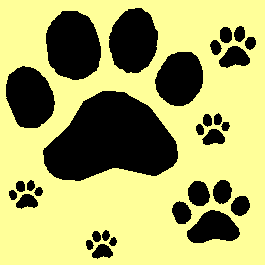 Click to get the codes for this image. Pawprints on Pale Yellow Background, Animals  Cats, Animals  Dogs, Colors  Yellow and Gold Background, wallpaper or texture for Blogger, Wordpress, or any phone, desktop or blog.