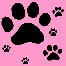 Click to get the codes for this image. Pawprints on Salmon Pink Background, Animals  Cats, Animals  Dogs, Colors  Pink Background, wallpaper or texture for Blogger, Wordpress, or any phone, desktop or blog.