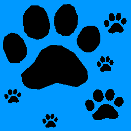 Click to get the codes for this image. Pawprints on Blue Background, Animals  Cats, Animals  Dogs, Colors  Blue Background, wallpaper or texture for Blogger, Wordpress, or any phone, desktop or blog.