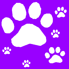 Click to get the codes for this image. Pawprints on Purple Background, Animals  Cats, Animals  Dogs, Colors  Purple Background, wallpaper or texture for Blogger, Wordpress, or any phone, desktop or blog.