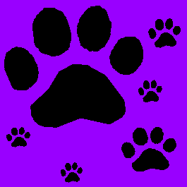 Click to get the codes for this image. Black Pawprints on Purple Background, Animals  Cats, Animals  Dogs, Colors  Purple Background, wallpaper or texture for Blogger, Wordpress, or any phone, desktop or blog.