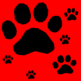 Click to get the codes for this image. Pawprints on Red Background, Animals  Cats, Animals  Dogs, Colors  Red Background, wallpaper or texture for Blogger, Wordpress, or any phone, desktop or blog.